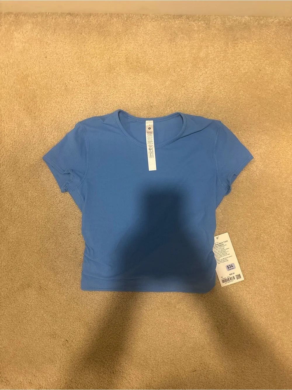 Women’s All It Takes Back-Twist Rib Short Sleeve Shirt